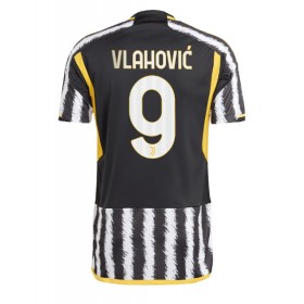 Herren Fußballbekleidung Juventus Dusan Vlahovic #9 Heimtrikot 2023-24 Kurzarm